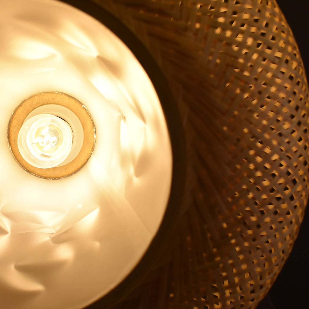 Country Bamboo Coastal Style Rattan Pendant Lamp