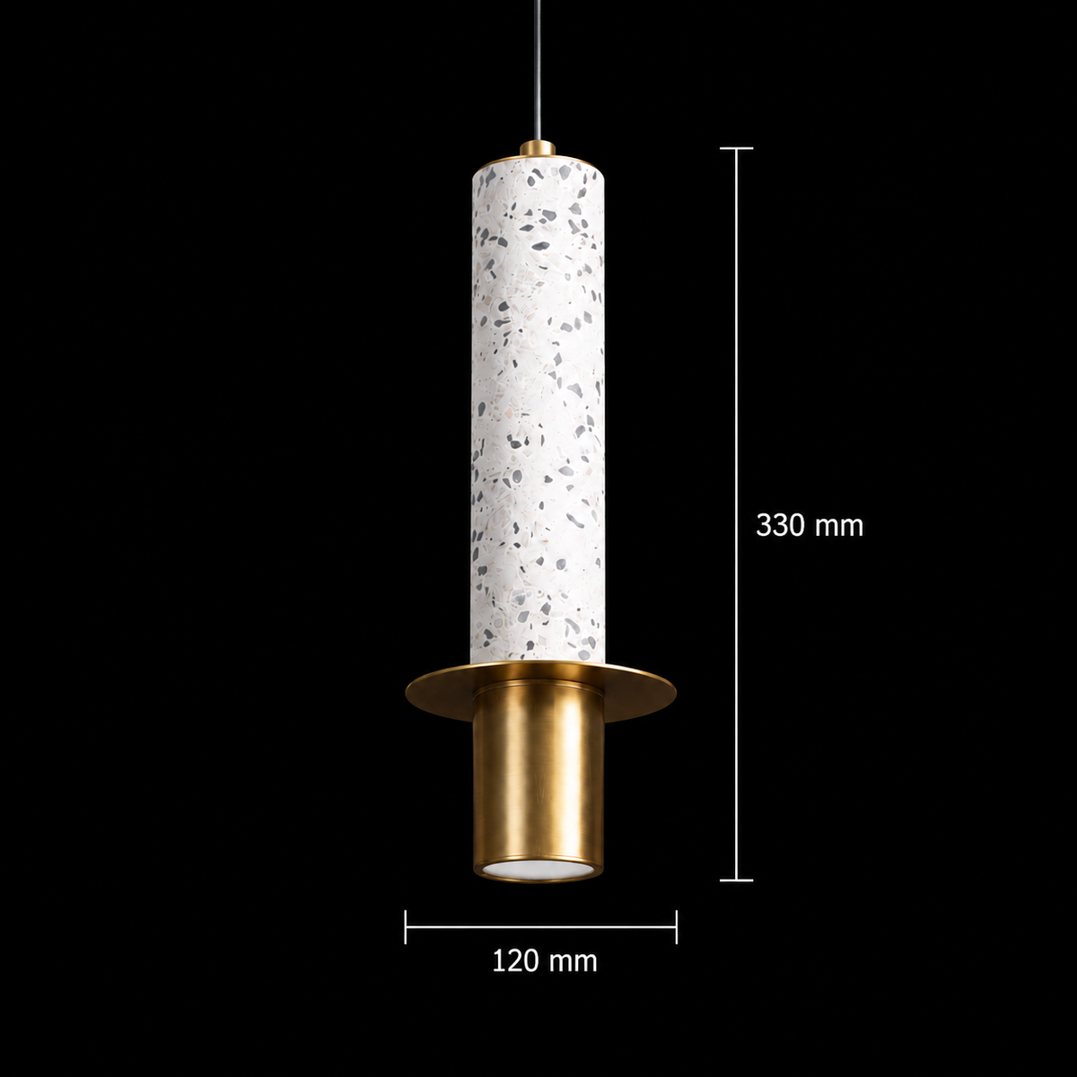 Terra Halo Column Pendant Light