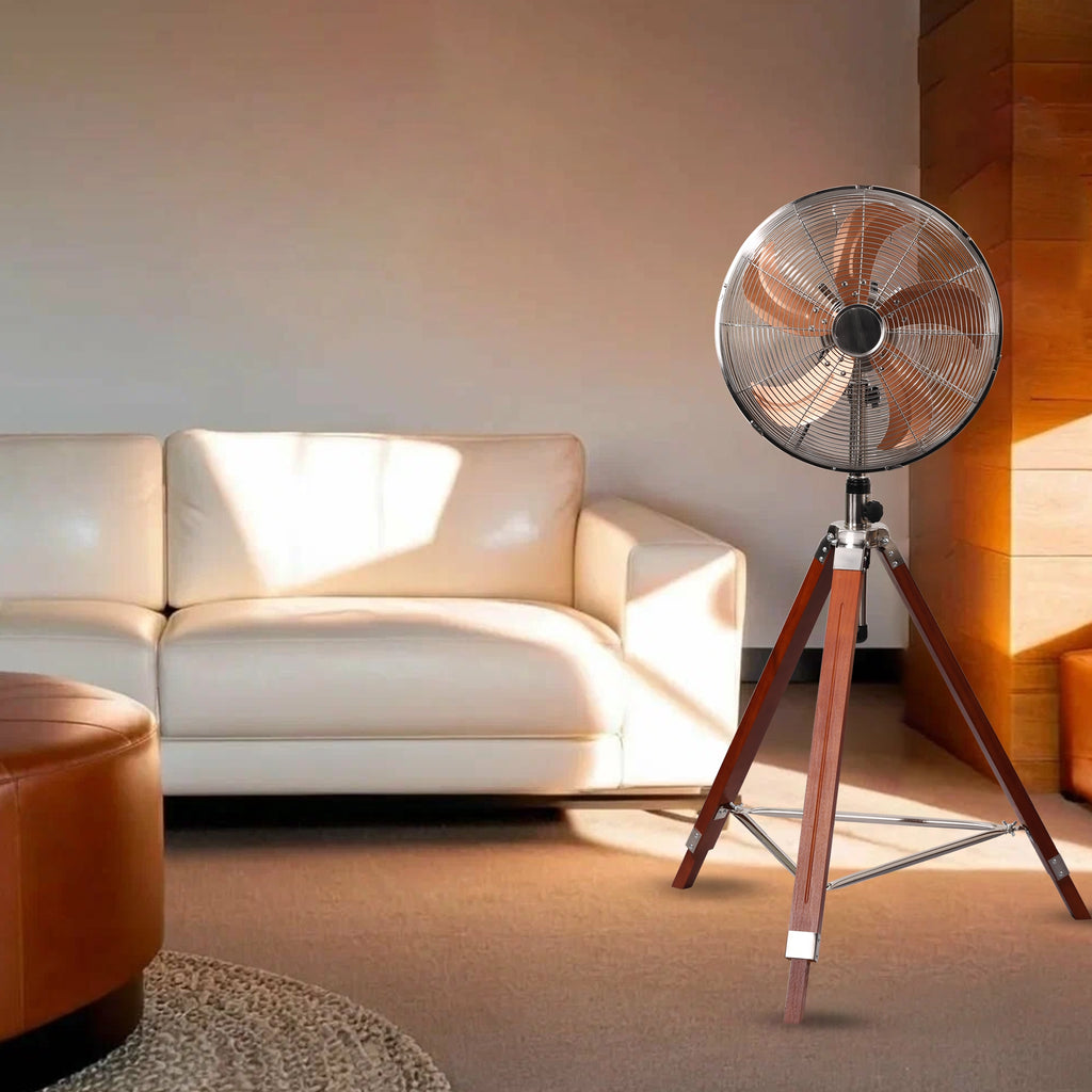 The Legacy Tripod Fan | 60w BLDC Motor | Wooden Body