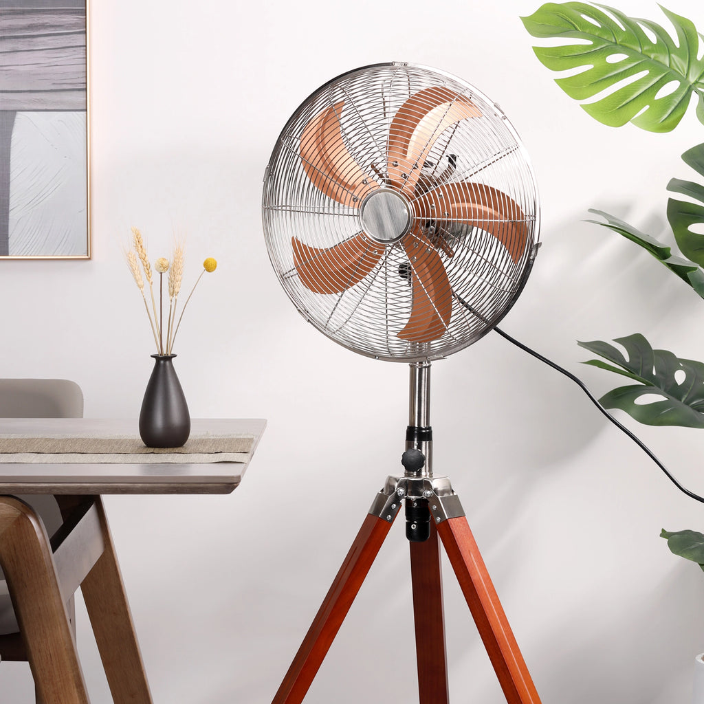 The Legacy Tripod Fan | 60w BLDC Motor | Wooden Body
