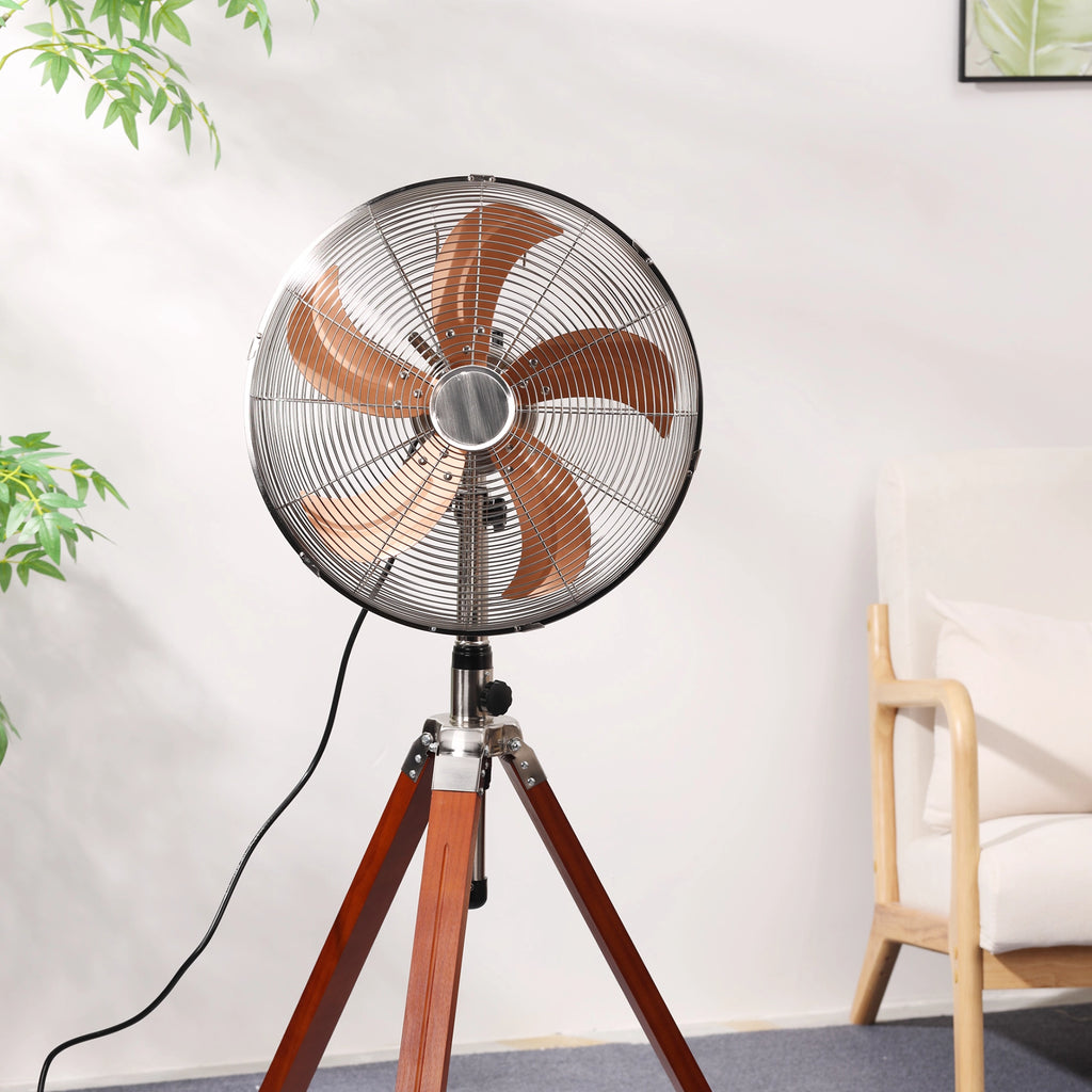 The Legacy Tripod Fan | 60w BLDC Motor | Wooden Body