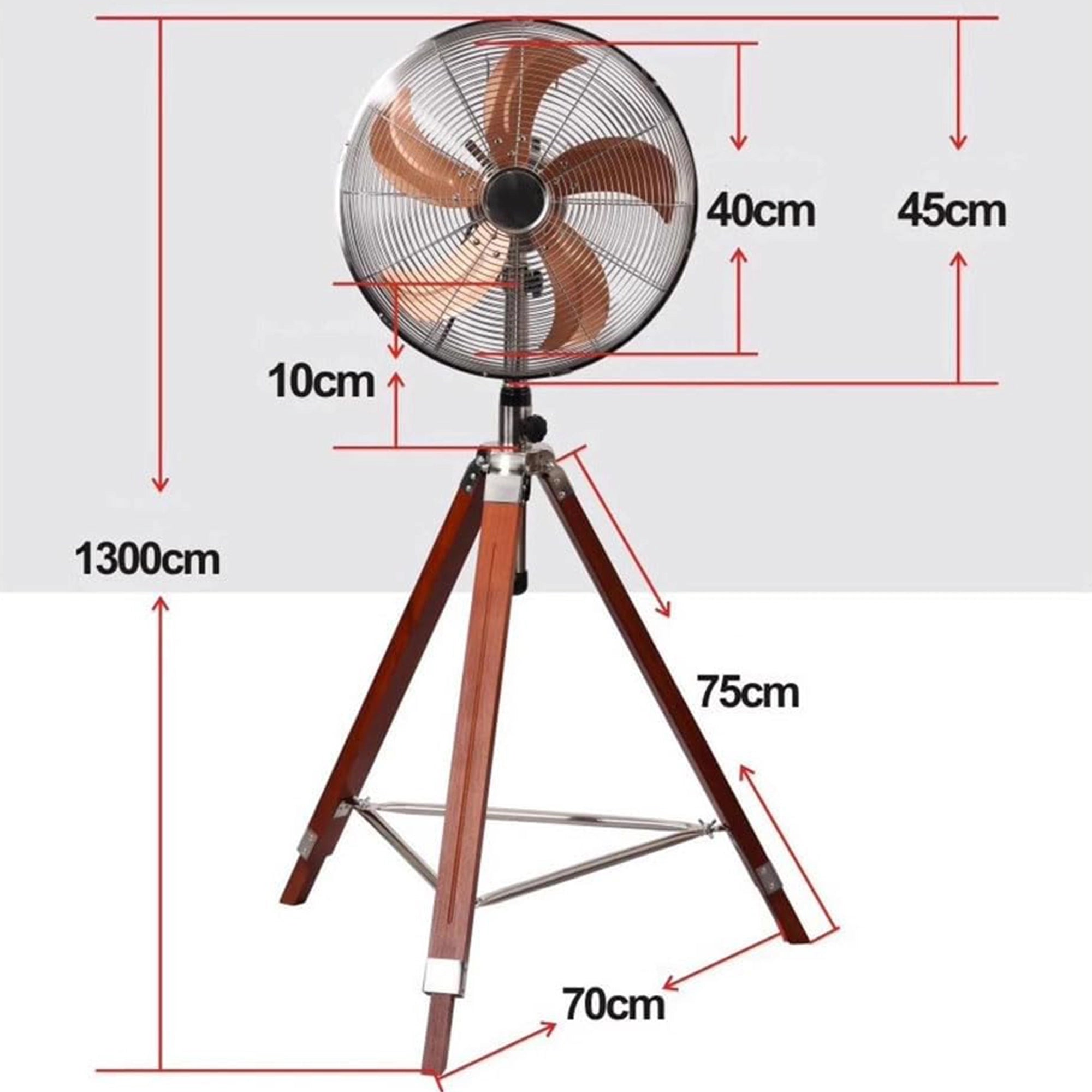 The Legacy Tripod Fan | 60w BLDC Motor | Wooden Body