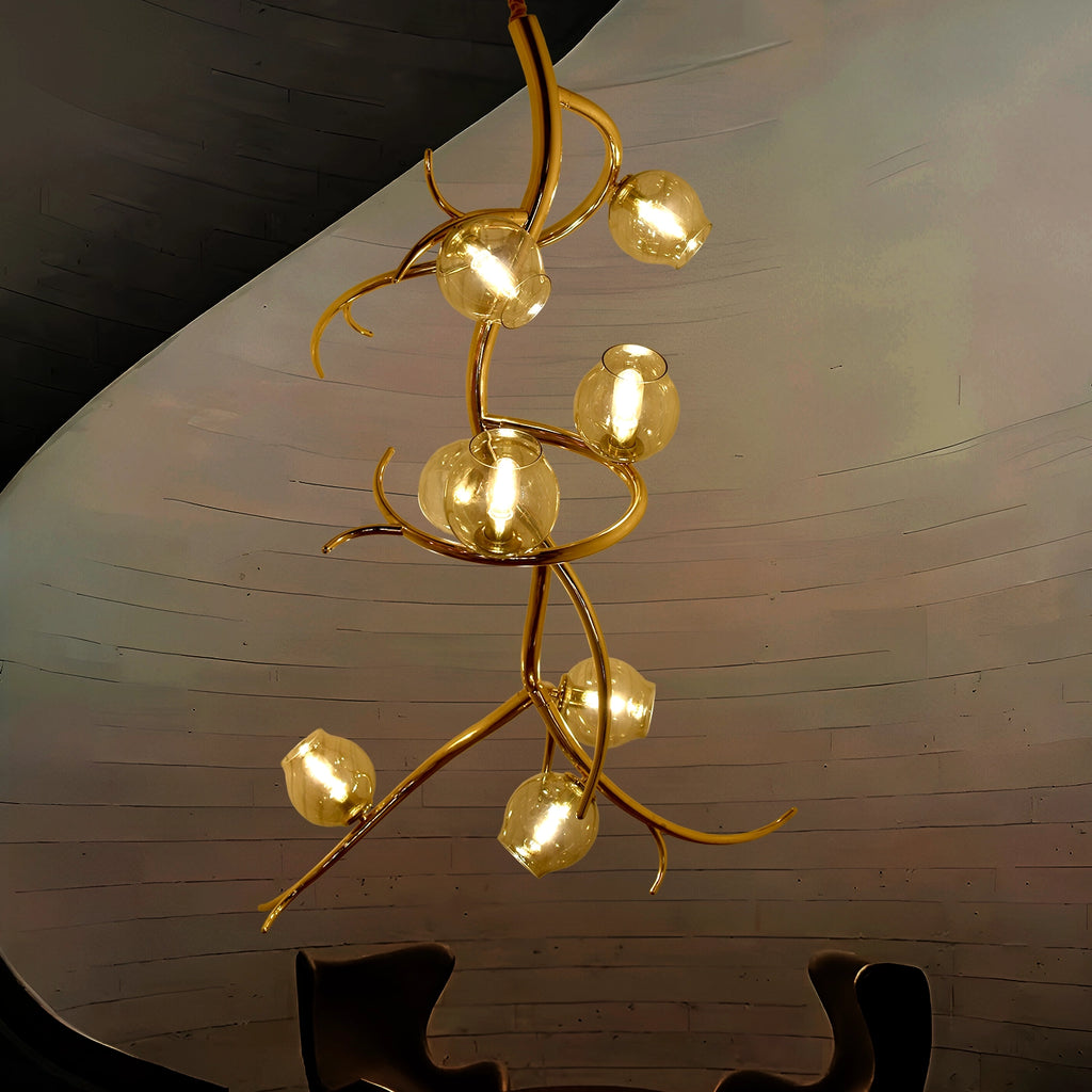 Orion Fall Luxury Vertical Spire Chandelier