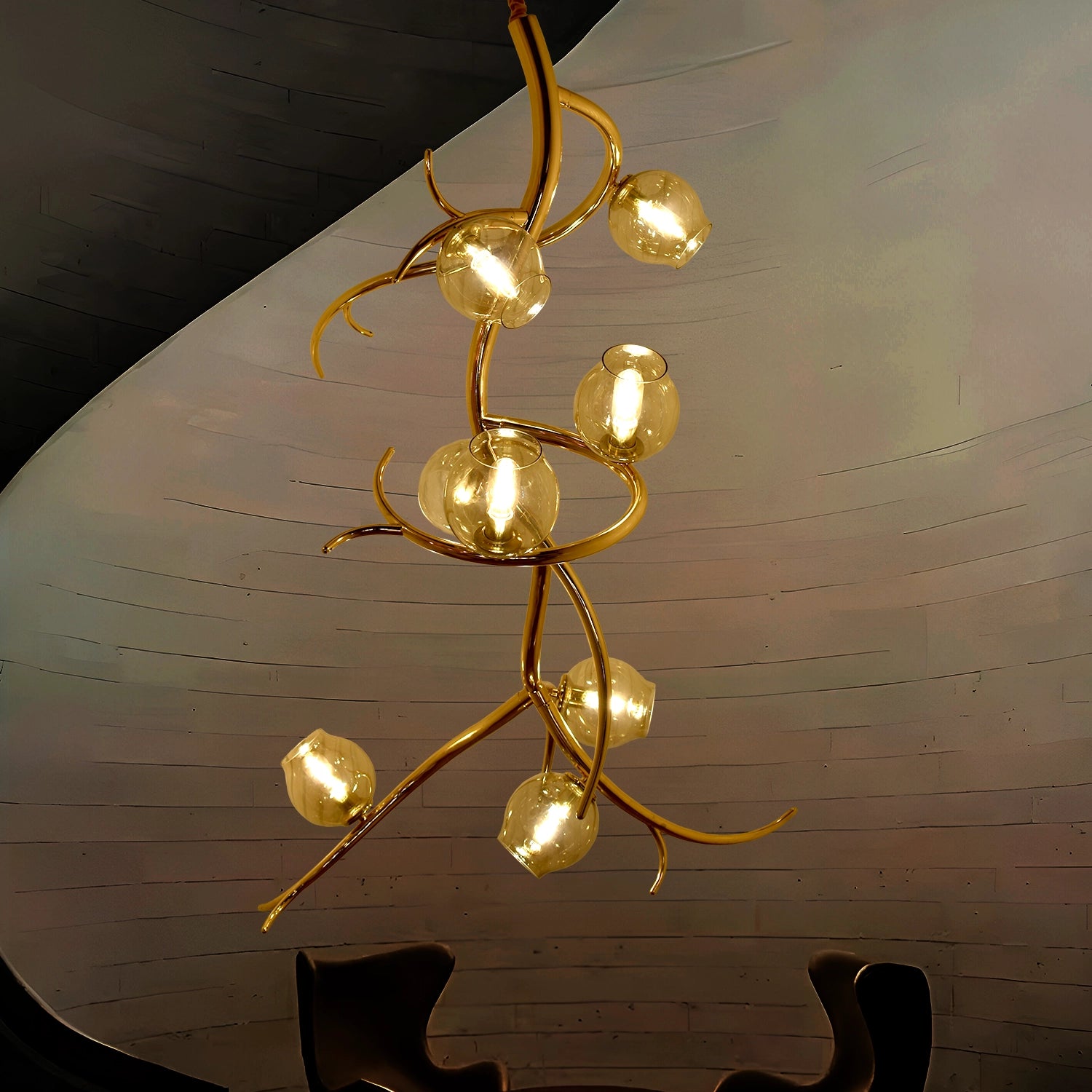 Orion Fall Luxury Vertical Spire Chandelier