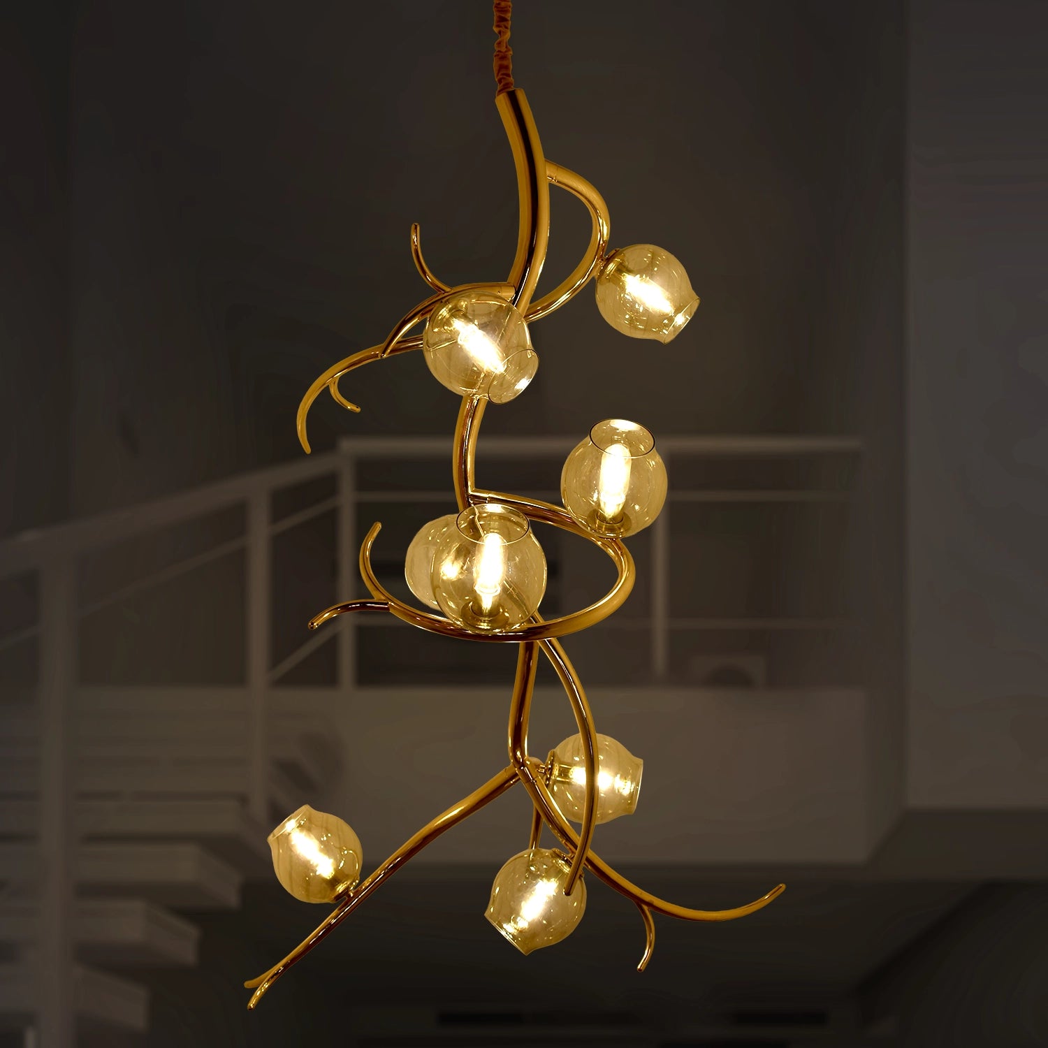 Orion Fall Luxury Vertical Spire Chandelier