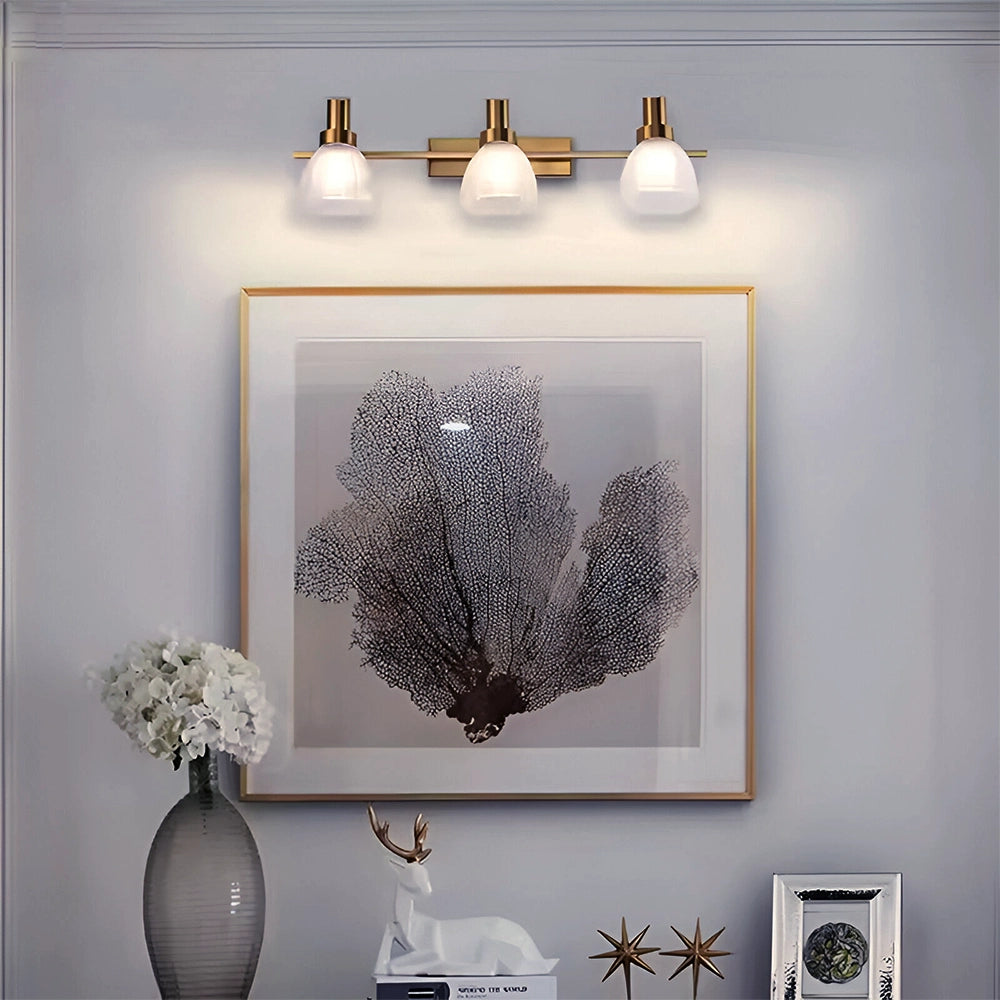 Three-Head Transitional Bell Mirror Light