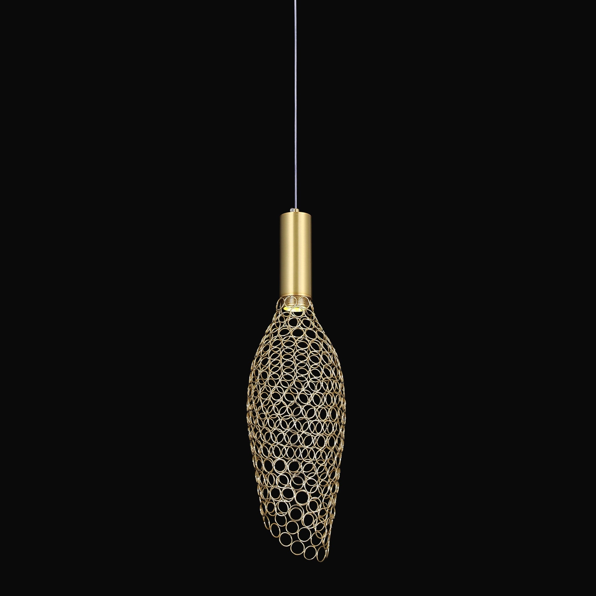 AuraMesh Gold Pendant Light