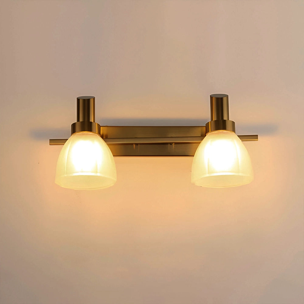 Transitional Two-Head Bell Mirror Light