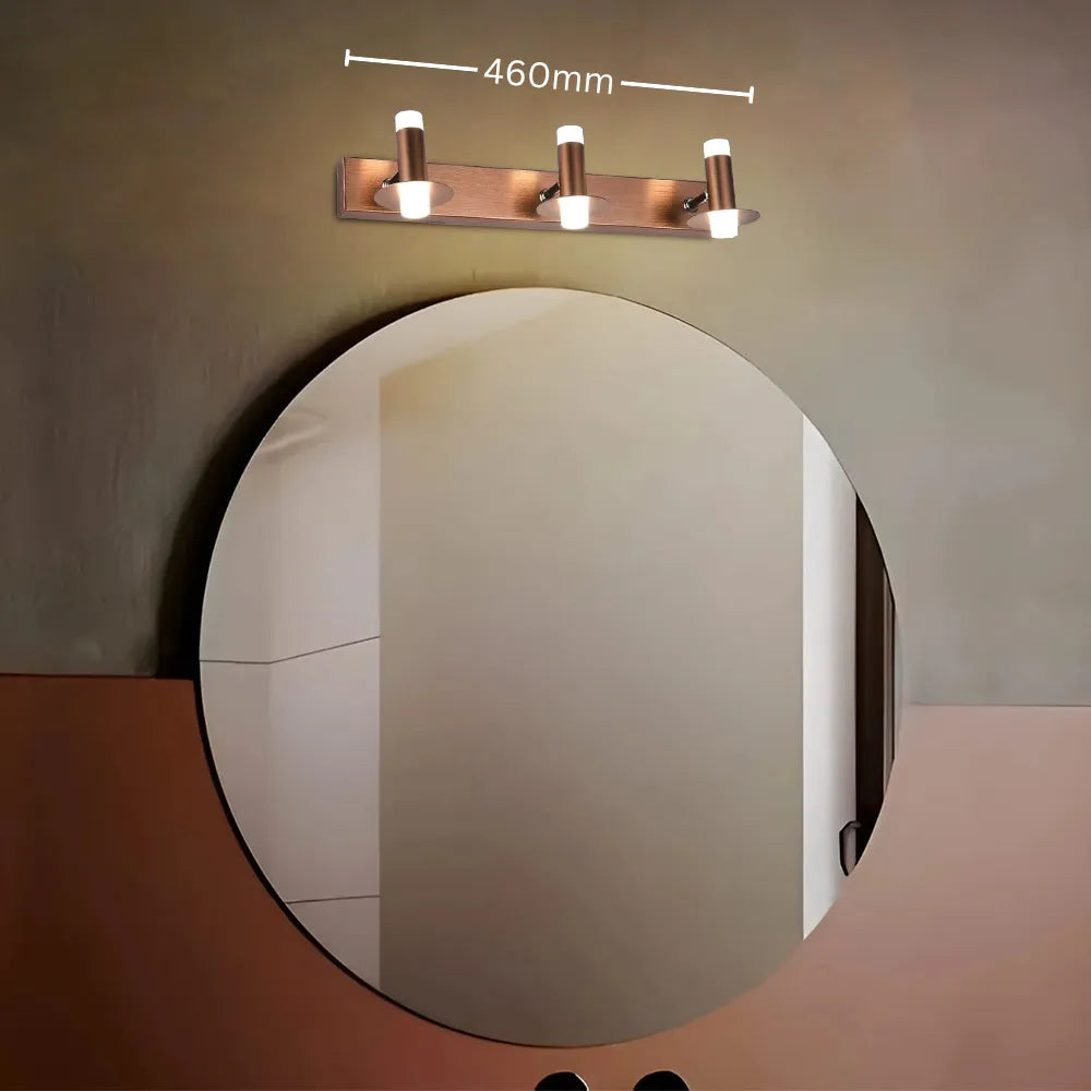 Troika Apex Barrel Wall Mirror Light