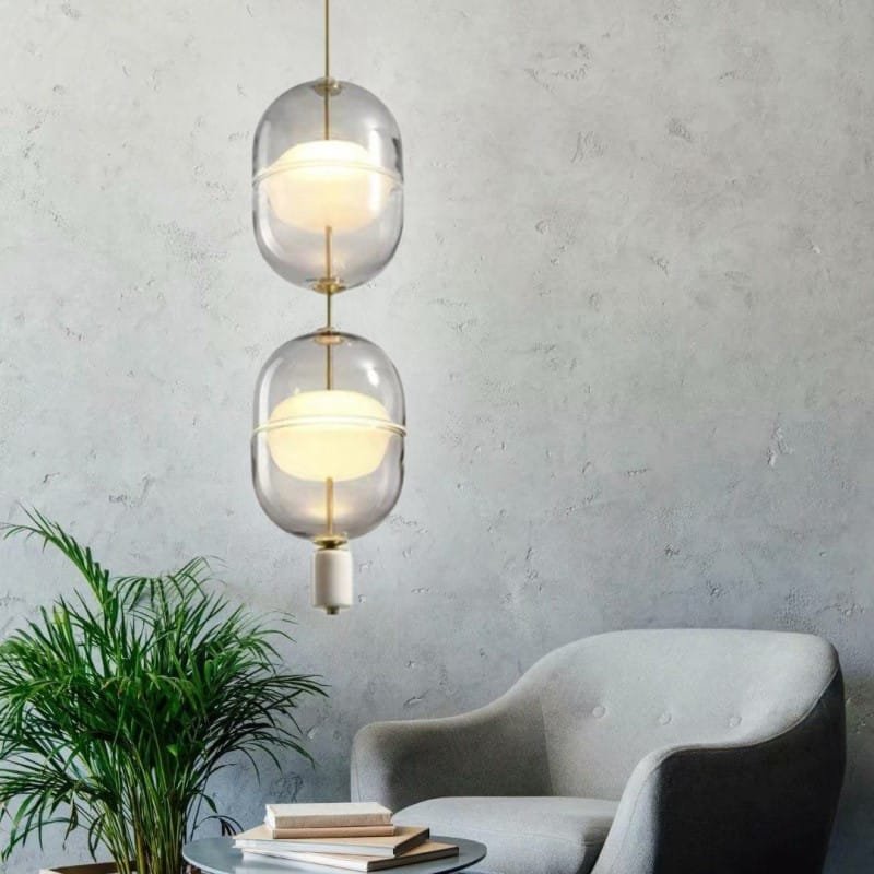 Celine Glass (Dual Head) Pendant Lamp