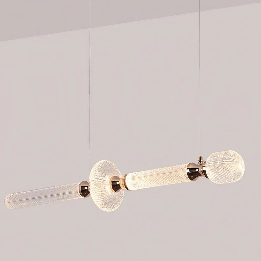Veridian Flute Modern Linear Chandelier