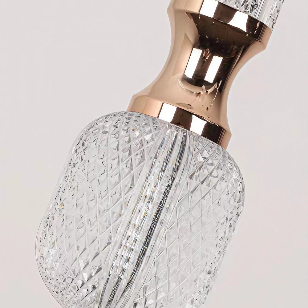 Veridian Flute Modern Linear Chandelier