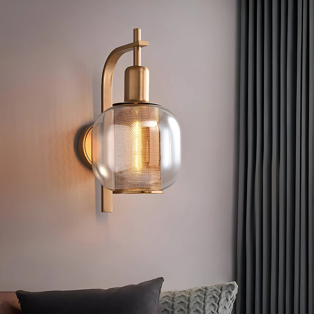 Vintage Aura Brass Wall Light