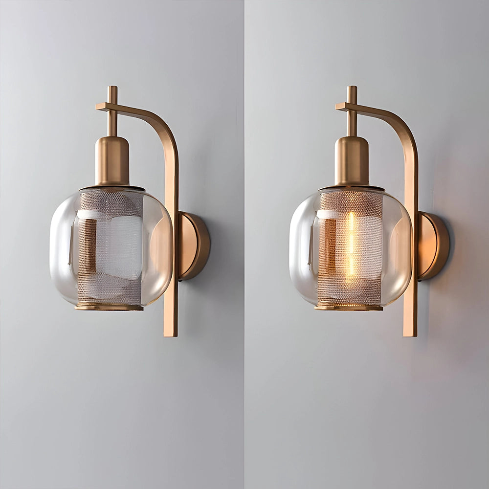 Vintage Aura Brass Wall Light