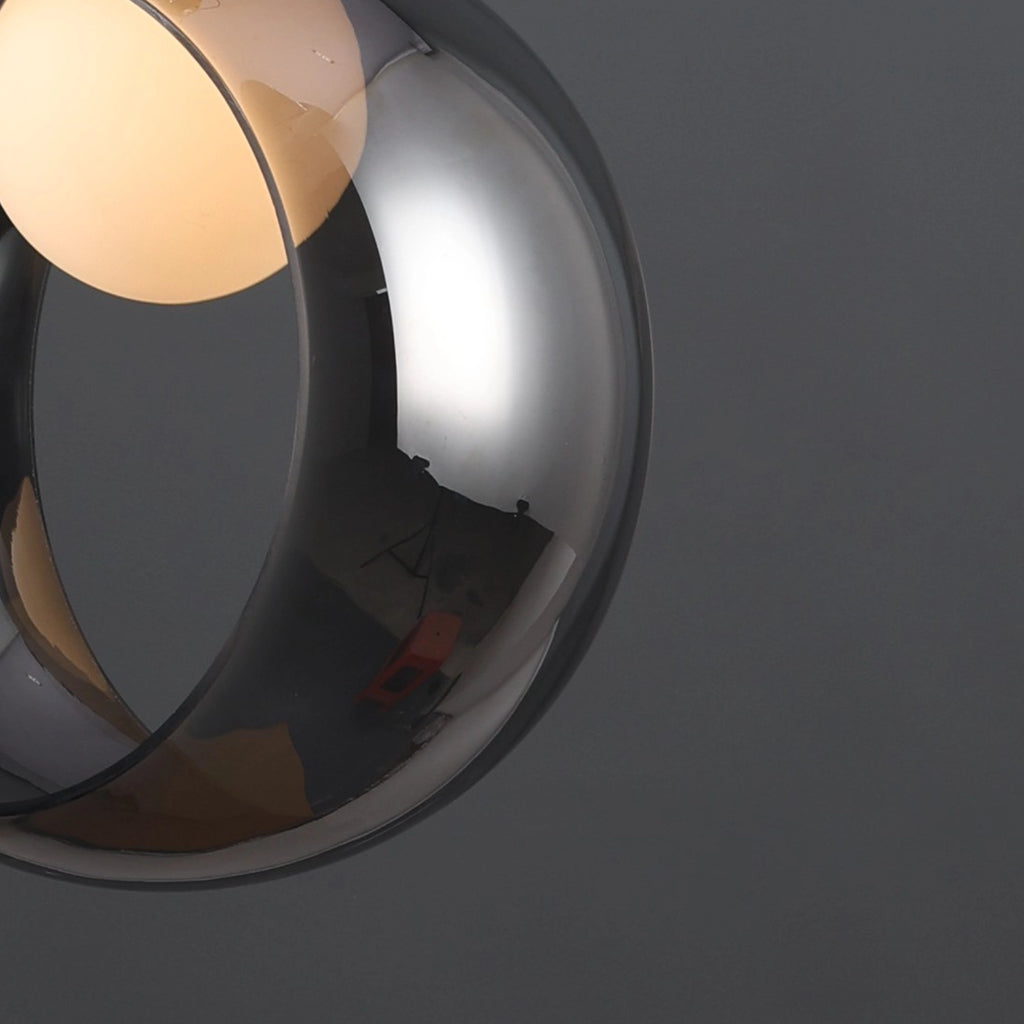 Void Orb - Modern Smoked Glass Pendant Light
