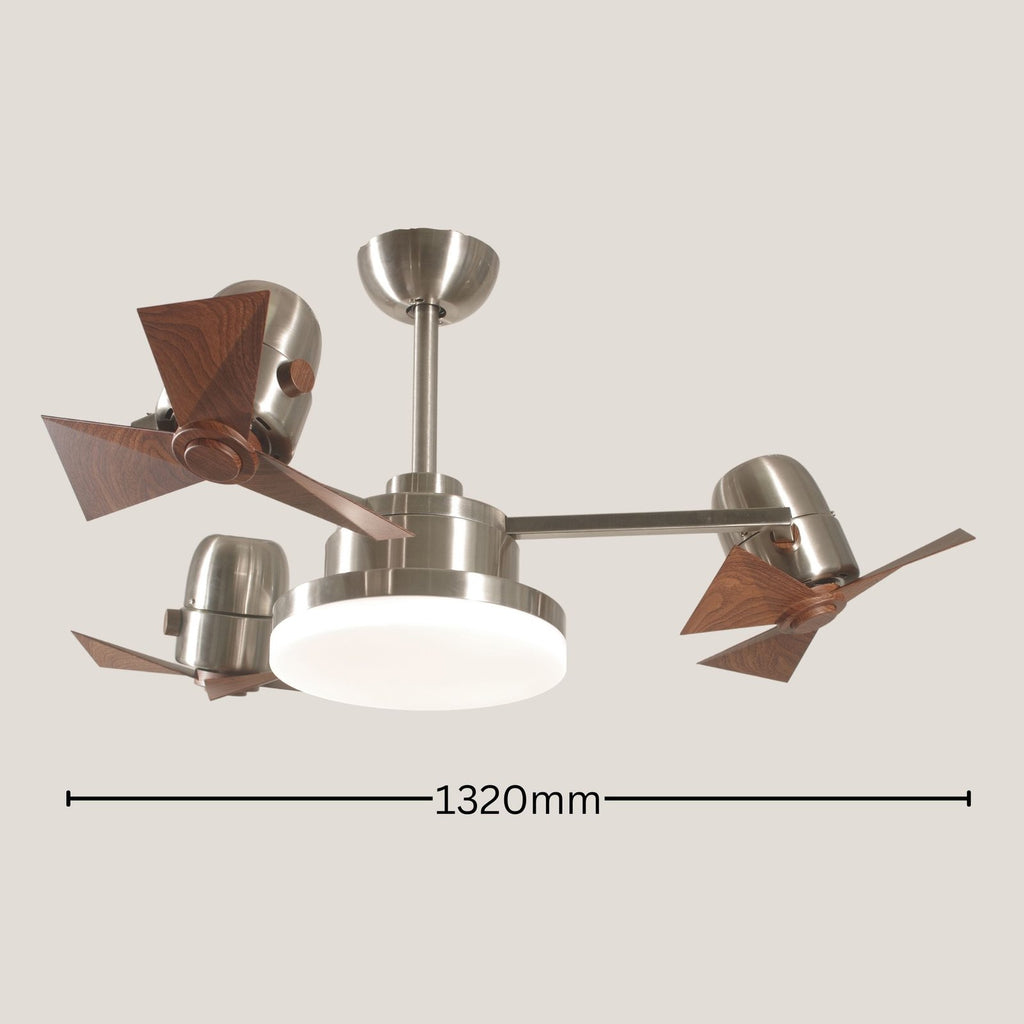 Vulture Ceiling Fan | 77W BLDC Motor | 1320mm | Copper Iron Body