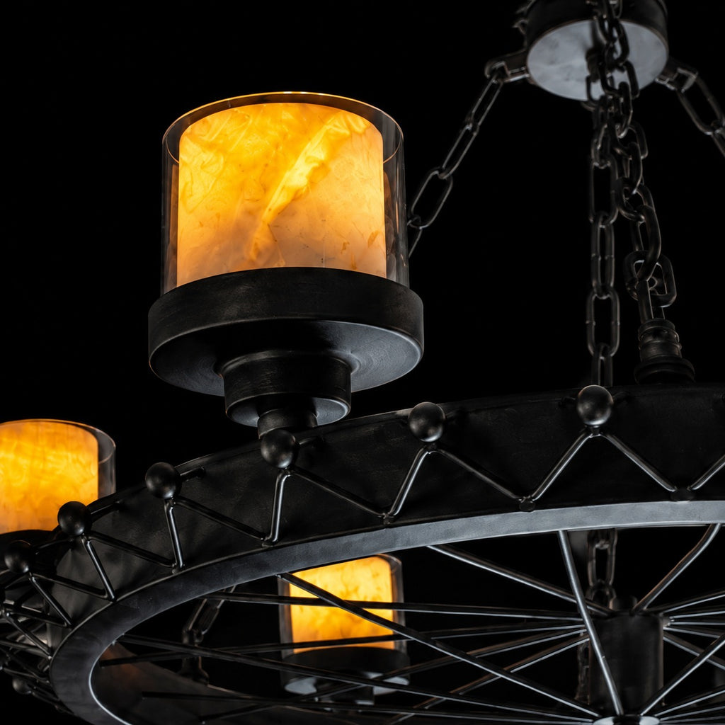 Heritage Wheel 6-Light Chandelier