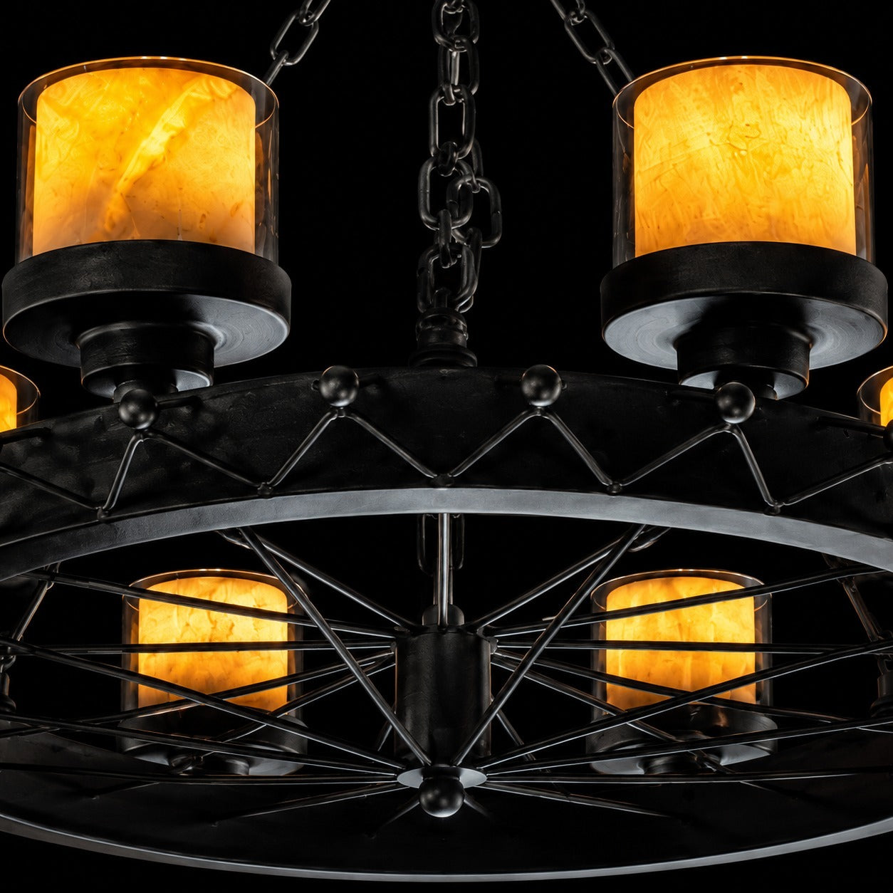 Heritage Wheel 6-Light Chandelier