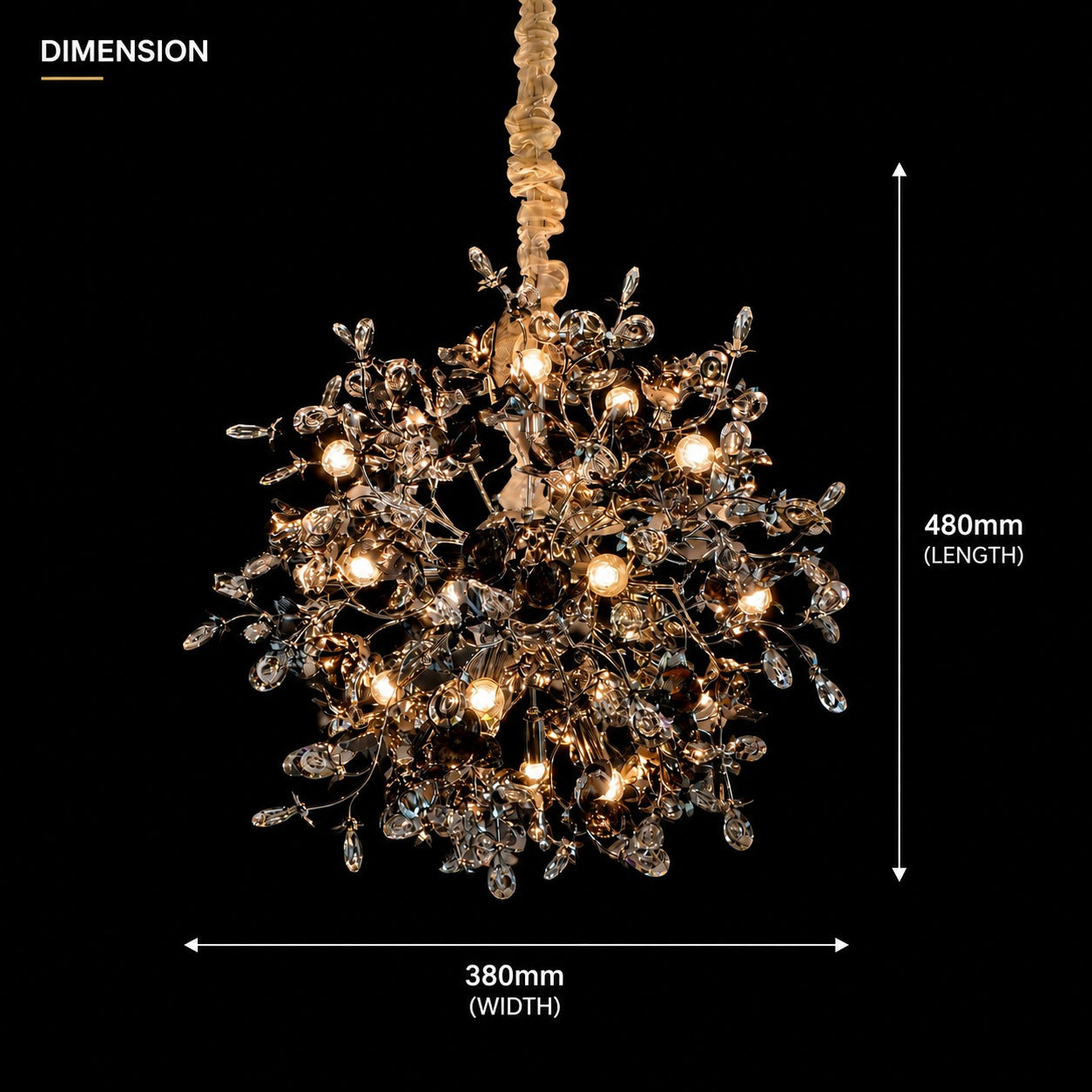 Crystal Blossom Chandelier