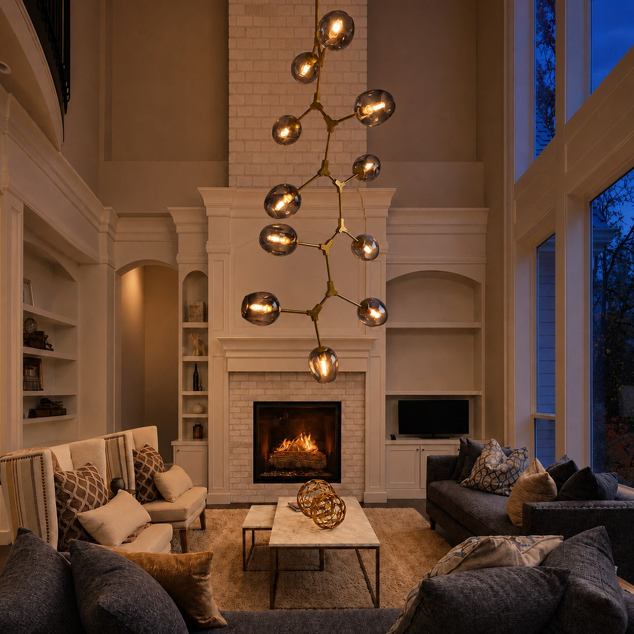 Celestial Orbit Multi-Light Pendant Chandelier