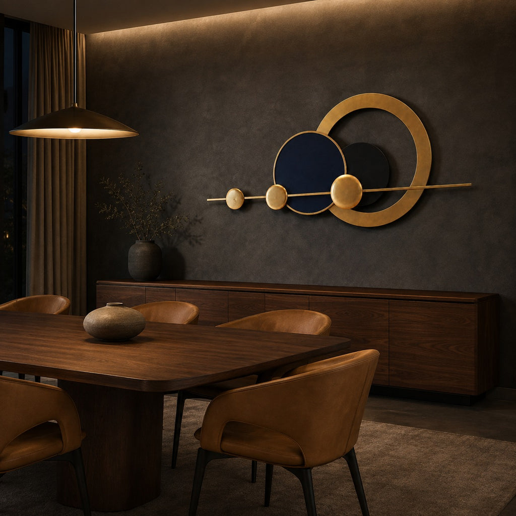 Orbital Gold Accent Wall Art