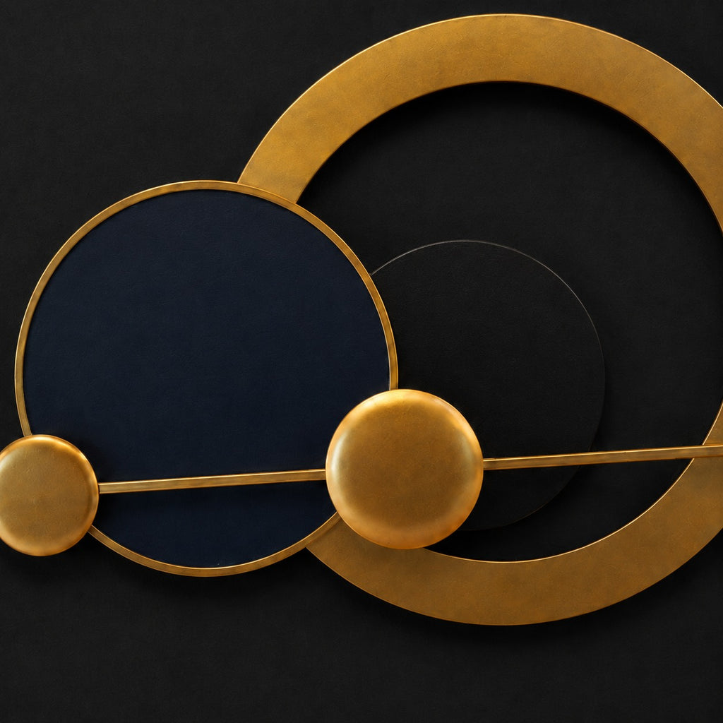 Orbital Gold Accent Wall Art