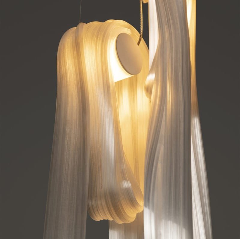 White Flag Glass Pendant Lamp