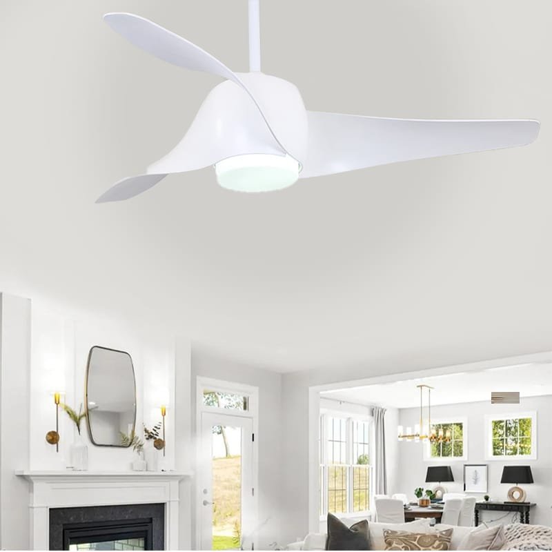 Woodpecker White Ceiling Fan | 50W BLDC Motor | 1320mm | Metal Body