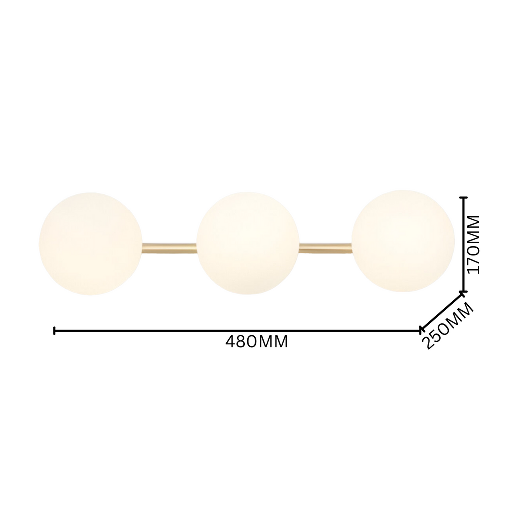 TrioGlow Vanity Wall Light