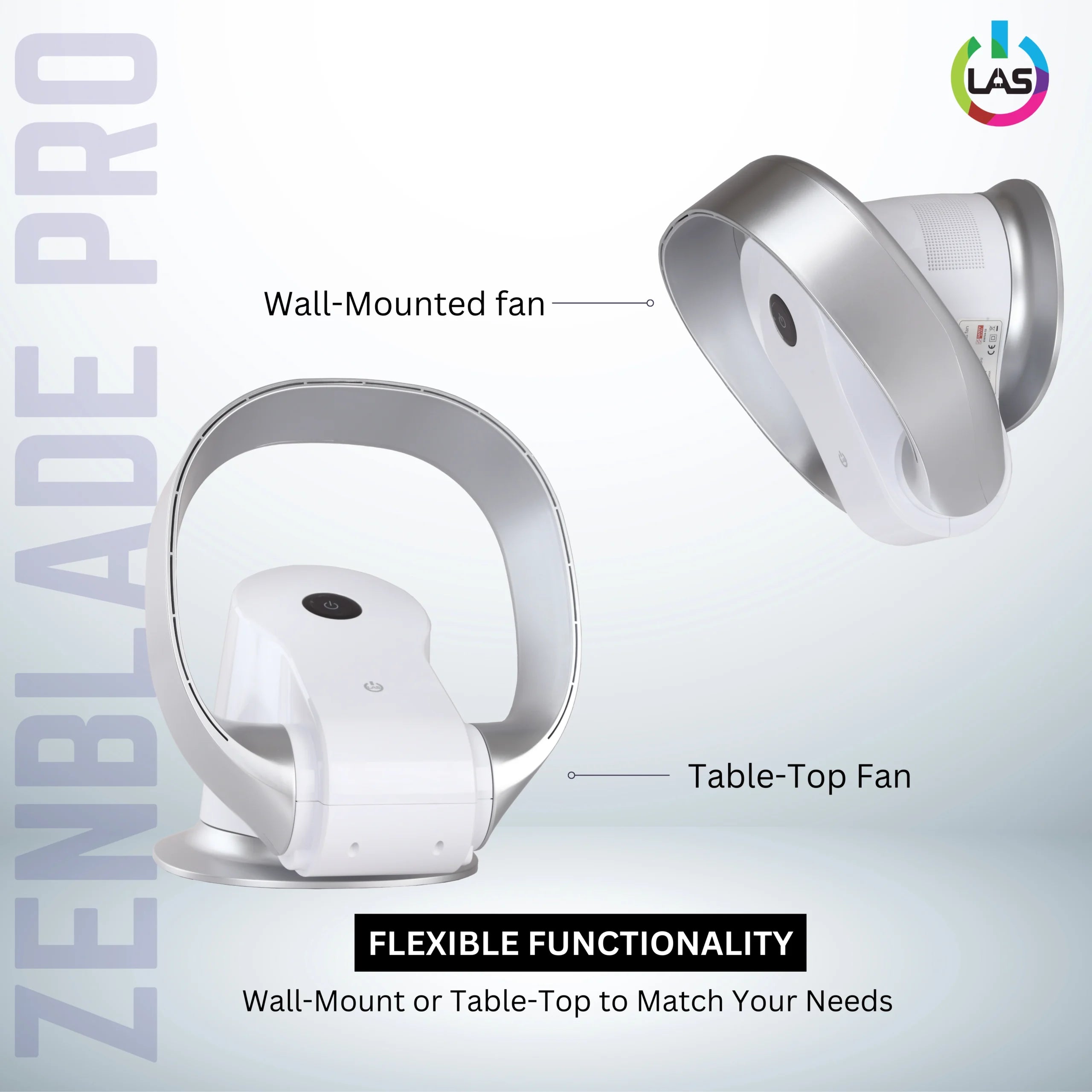 Zenblade Pro (white) | 26W BLDC Motor | High Strength ABS Body