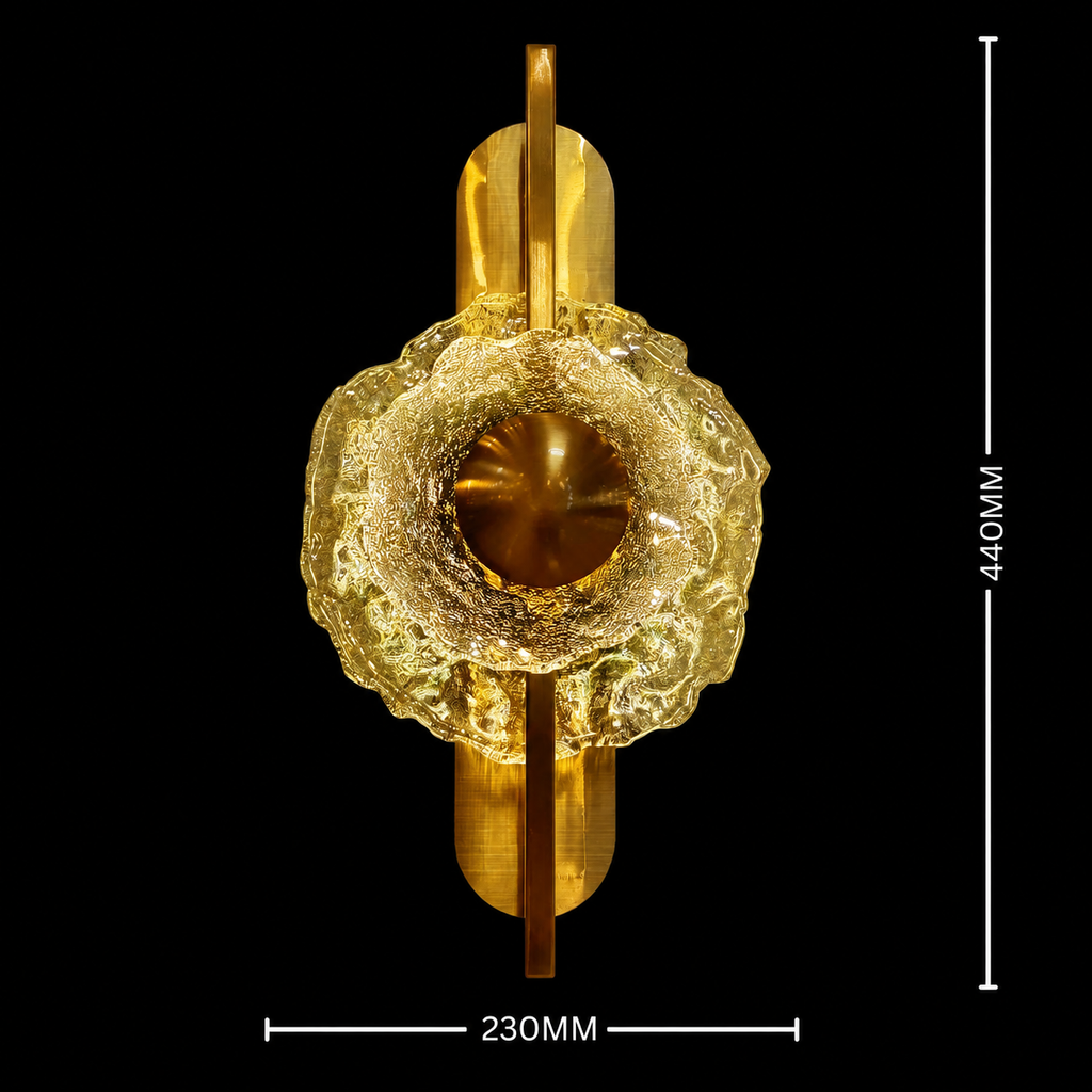 Terra Radiance Modern Textured Glass Wall Lamp