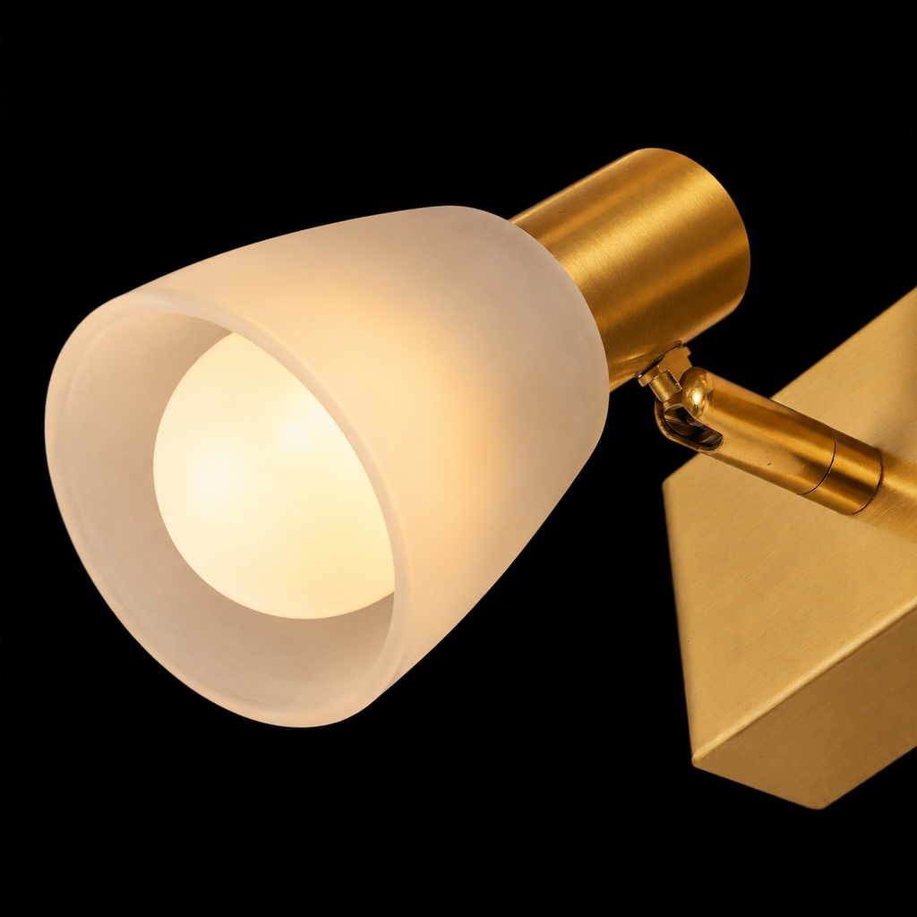 Lumina Echo Modern Brass Vanity Mirror Light