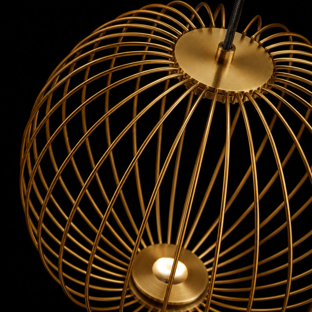 Golden Orbit Pendant Light