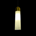 Aura Column Minimalist Gold and White Pendant Light