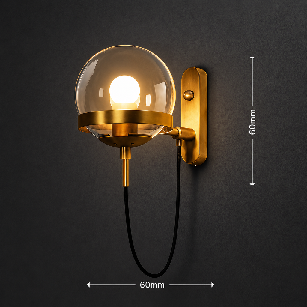 Vespera Halo Modern Luxury Sphere Wall Lamp