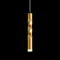 Helios Twist Modern Gold Pendant Light