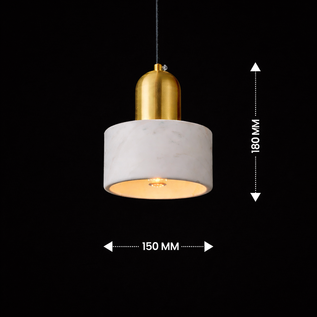 Aurevia Marble Dome Pendant Light