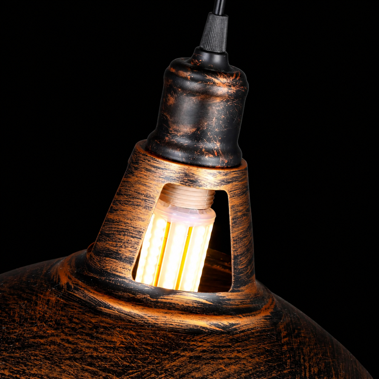 Rustica Horizon Vintage Metal Pendant Light