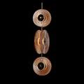 Solar Disc- Modern Fluted Glass Pendant Light