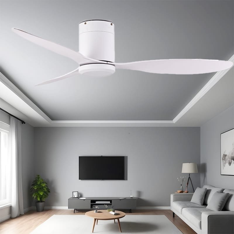 Cuckoo White Ceiling Fan | 55W BLDC Motor | 1320mm | Metal Body