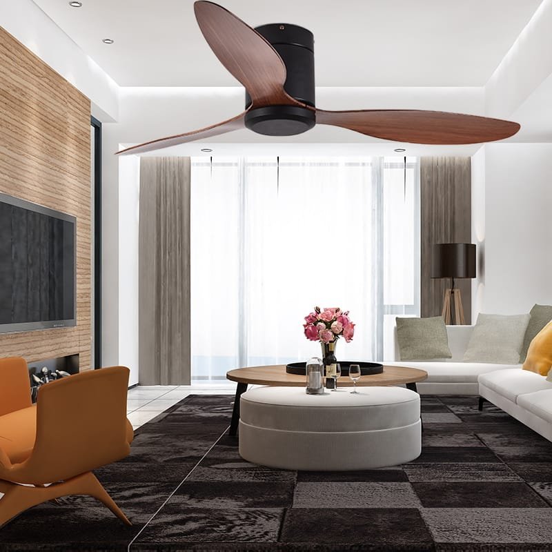 Cuckoo Wooden Ceiling Fan | 55W BLDC Motor | 1320mm | Metal Body