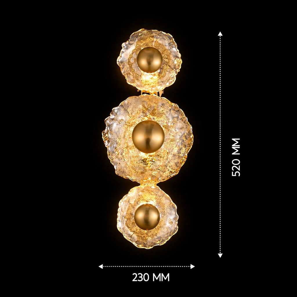 Aurora Geode Trinity Sconce