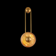 Zenith Echo Modern Gold Wall Lamp with Dual Discs