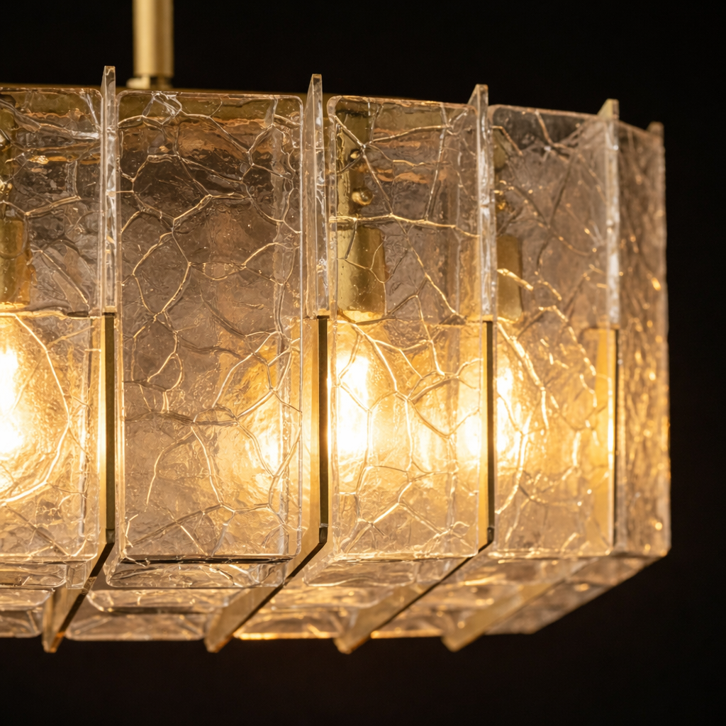 Vireon Linear Glass Chandelier