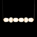 CloudPearl Linear Opal Globe Chandelier