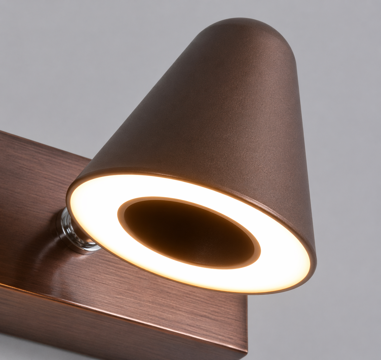 3-Light Cone LED Wall Sconce