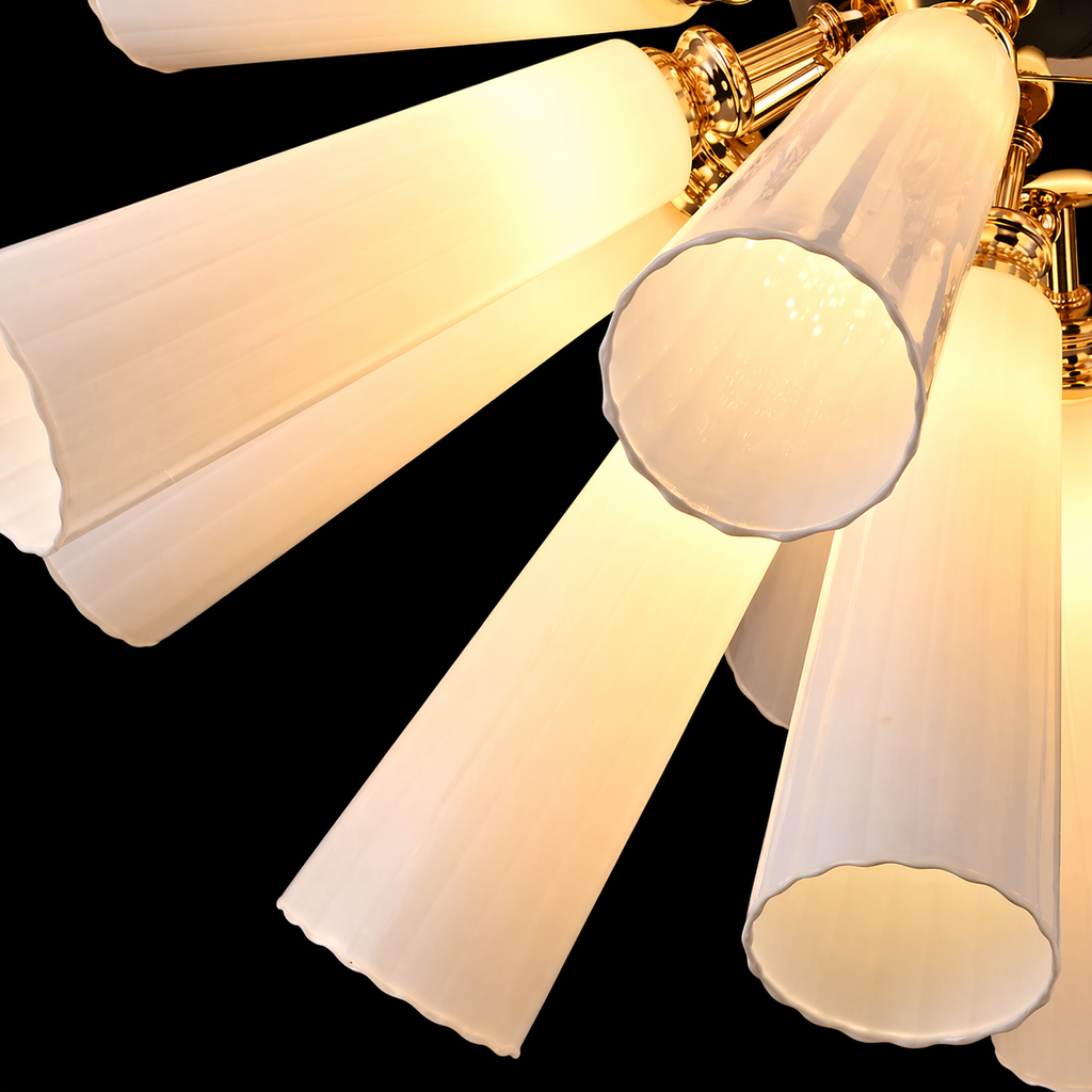 Aurora Hornburst Halo Chandelier