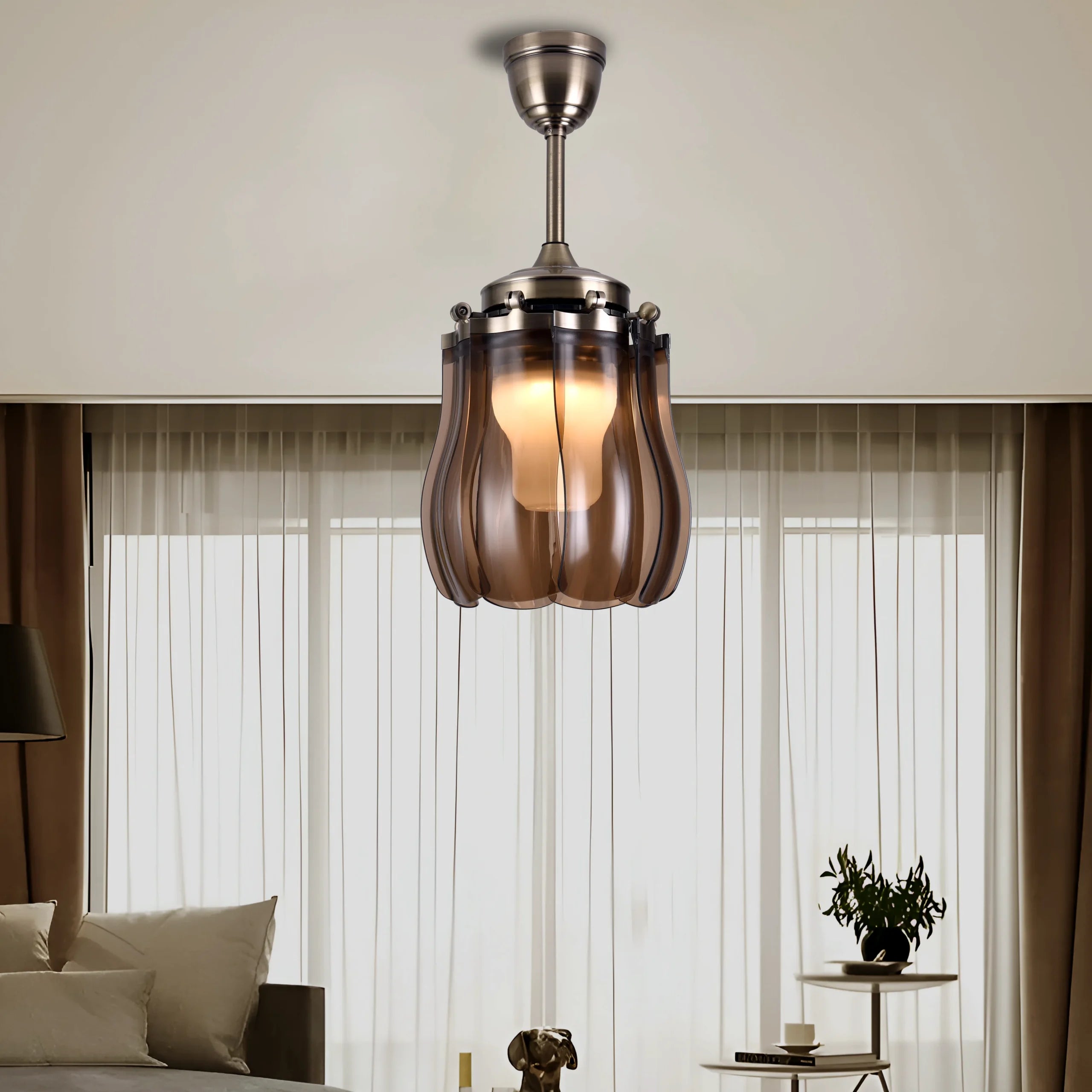 Dodo (With lamp) Ceiling Fan | 40W BLDC Motor | Acrylic Body