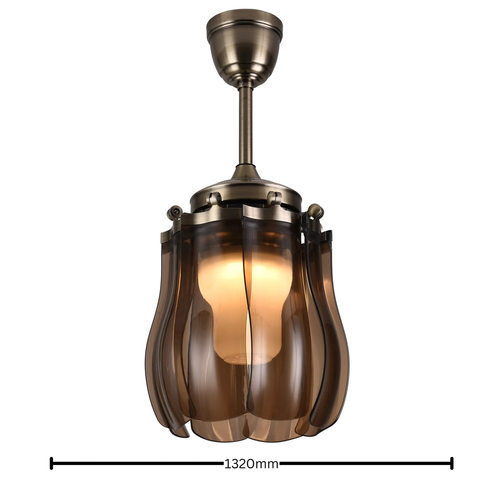 Dodo (With lamp) Ceiling Fan | 40W BLDC Motor | Acrylic Body