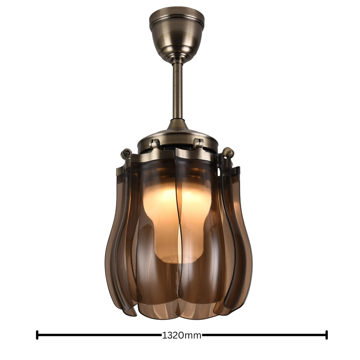 Dodo (With lamp) Ceiling Fan | 40W BLDC Motor | Acrylic Body